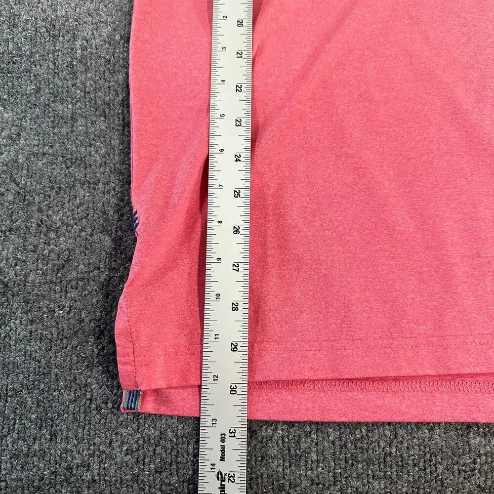 Adidas Mens 2XL Pink Heather Performance Golf Polo Torrey Pines Embroidered Logo
